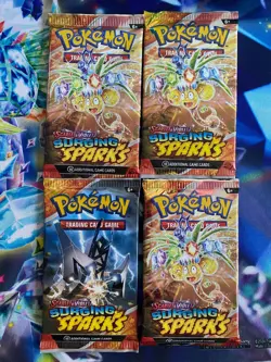 Pokemon TCG - Surging Sparks (SV08) - Booster Pack - Lot of 4 - Image 1