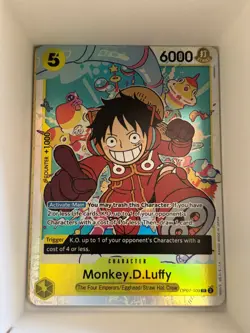 OP07-109 Monkey.D.Luffy English SR One Piece TCG Card Game - Image 1