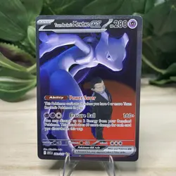 Team Rocket’s Mewtwo ex 281/217 SIR Ascended Heroes Pokemon Card NM - Image 1