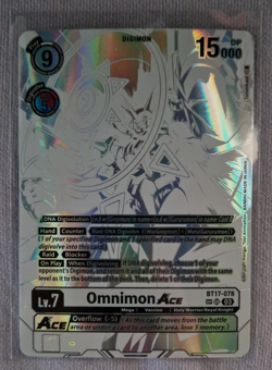 Omnimon Ace (BT17-078) (V.3) SR NM+ Digimon Card Game Bandai Namco - Image 5