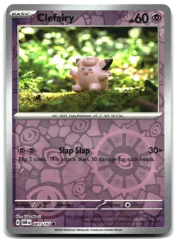 Pokemon Clefairy RH Common SV03: Obsidian Flames 081/197 LP - Image 1