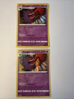 Gengar 057/198 Holo Rare 2021 Pokemon Chilling Reign Holo Card Near Mint - Image 2