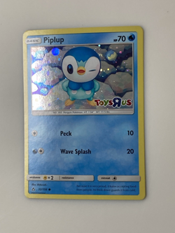 Pokemon Piplup Foil Card #32/156 Toys R Us 2018 Promo Not Played - Curve/Bow - Image 5