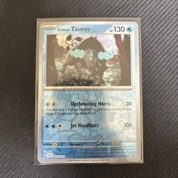 039/191 PALDEAN TAUROS REVERSE HOLO SURGING SPARKS POKEMON CARD - Image 1