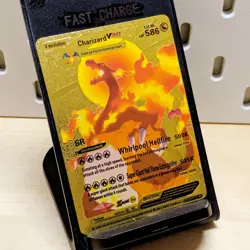 Pokemon Charizard VMAX Gold Foil Fan Art Card SMP 26-44 Full Art Custom - Image 1