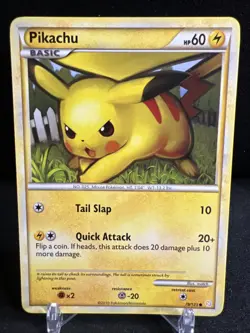 Pikachu 78/123 Common HeartGold SoulSilver Pokemon Card 2010 - Image 1