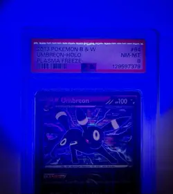 Pokemon PSA NM-MT 8 Black & White Plasma Freeze Umbreon 64/116 Holo Rare Card - Image 3