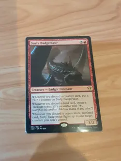 Magic the Gathering MTG Surly Badgersaur (57) Commander 2020 - Image 1