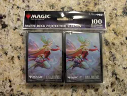 Final Fantasy MTG Accessories Lot - 100 Sleeves x4, Box, Life Counter & Dice - Image 4