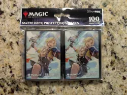Final Fantasy MTG Accessories Lot - 100 Sleeves x4, Box, Life Counter & Dice - Image 5
