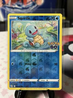 Squirtle Reverse Holo 015/078 Pokemon GO Common NM - Image 1