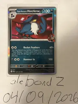 Team Rocket's Honchkrow (Holo Rare) Ascended Heroes Pokemon TCG- 127/217 - Image 3