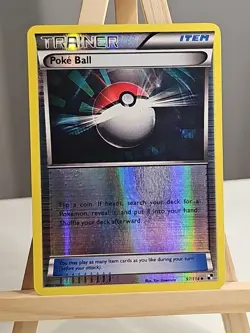 Pokemon TCG Poke Ball Black White 97/114 Reverse Holo Uncommon - Image 1