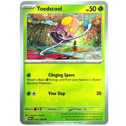 Toedscool - Common - Pokemon TCG Scarlet & Violet Paradox Rift #015/182 - Image 2