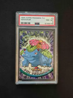 Venusaur Topps Pokemon TV 1999 PSA 8 NM-MT - Image 1