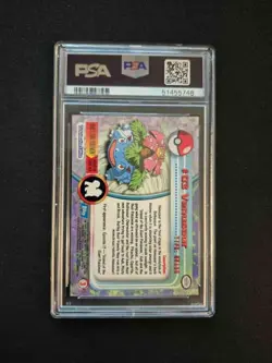Venusaur Topps Pokemon TV 1999 PSA 8 NM-MT - Image 2