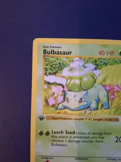 Bulbasaur 44/102 Base Set 1999 1st Edition Shadowless NM NEVER PLAYED Pokemon - Image 4