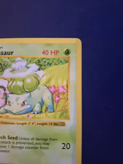 Bulbasaur 44/102 Base Set 1999 1st Edition Shadowless NM NEVER PLAYED Pokemon - Image 5