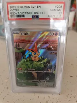 Victini Promo 208 Pokemon Scarlet & Violet Unova Collection Illustration PSA 10 - Image 2