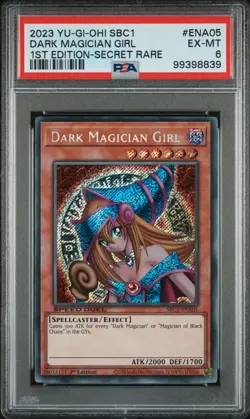 2023 YU-GI-OH! SBC1-SPEED DUEL STREETS OF BATTLE CITY DARK MAGICIAN GIRL PSA 6 - Image 1