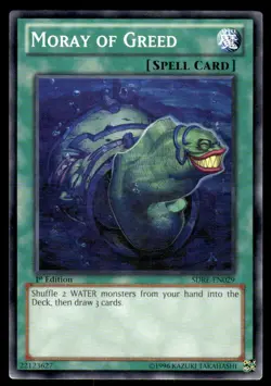 Yu-Gi-Oh TCG Realm of the Sea Emperor #SDRE-EN029 Moray of Greed 1st Ed. - Image 1