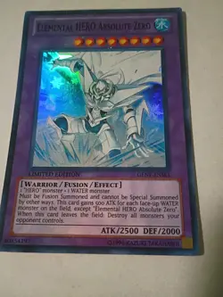 Yu-Gi-Oh Elemental Hero Absolute Zero GENF-ENSE1 Super Rare Limited Hp/Dmg - Image 1