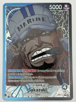 One Piece Sakazuki OP05-041 L Leader Alt Art Awakening of the New Era English NM - Image 1
