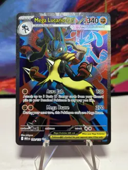 Mega Lucario ex 160/132 Ultra Rare Mega Evolution Pokemon Card - Image 1