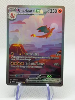 Custom Made Charizard ex 199/165 SIR Pokemon High Quality Texture NM - Image 1