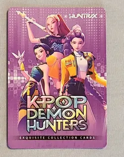 NEW! KPop Demon Hunters Exquisite Collection Card - Zoey - SSR Rarity #005 HOLO - Image 2
