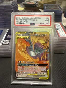 Pokemon Moltres Zapdos Articuno GX Holo Card 44/68 Hidden Fates Ultra Rare - Image 1