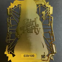 Goddess Story Gold METAL Card - Random Serial Number #/100! Marin Bikini Anime - Image 1