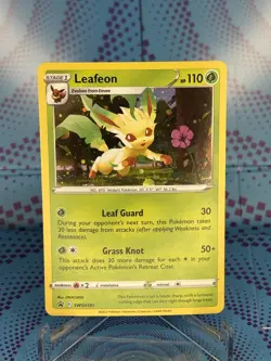 Leafeon SWSH191 Promo Cosmos Holo Sword & Shield Pokemon Card 2022 NM - Image 1