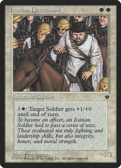 MTG - Icatian Lieutenant - Reserved List - Fallen Empires - Magic the Gathering - Image 1