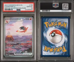 Pokemon TCG Charizard EX 199/165 Scarlet Violet 151 English Card PSA 10 GEM MINT - Image 3