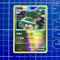 2007 Torterra 17/130 Pokemon Diamond and Pearl Reverse Holo LP - Image 1