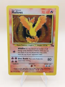 Moltres Holo Rare Fossil 12/62 Pokemon Card - WOTC 1999 - Image 1