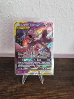Pokemon Mewtu & Mew GX 71/236 TAG TEAM Holo NM Deutsch Welten im Wandel - Image 1