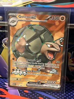 Pokemon TCG Golem EX 189/165 Scarlet & Violet 151 Ultra Rare Full Art - Image 1
