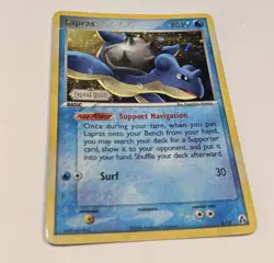 Pokemon TCG Lapras 8/92 Legend Maker Reverse Holo MP/HP/DMG - Image 1