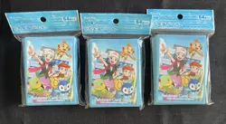 3 x DAWN, LUCAS & STARTERS - DECK SHIELD SLEEVES - POKEMON CENTER JAPAN - Image 1