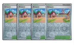 4x Playset - Artazon - 171/193 Paldea Evolved - Pokemon TCG - Reverse Holo - NM - Image 1