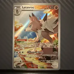 Pokemon TCG - Journey Together - 166/159 Lycanroc - Illustration Rare - Image 1