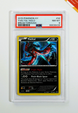 Pokemon PSA 8 Yveltal #94 Holo XY BREAKpoint 2015 English - Image 1