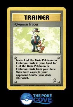 Pokemon Trader 77/102 | Base Set Unlimited | Pokemon Rare | LP - Image 1