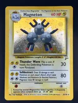 MAGNETON (Holo Rare) Base Set 2 - HP/Heavy Play Pokemon TCG English - Image 1