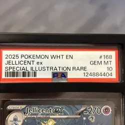 2025 Pokemon White Flare En Jellicent Ex Special Illustration Rare PSA10 Pop 34! - Image 4