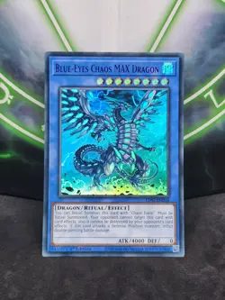 Yugioh Blue-Eyes Chaos MAX Dragon LDS2-EN016 Purple Ultra Rare 1st Edition NM - Image 1
