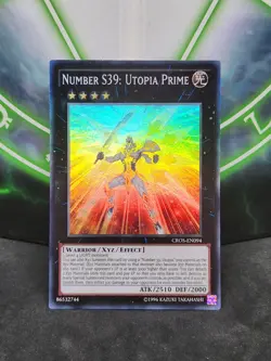 Yugioh Number S39: Utopia Prime CROS-EN09 Super Rare LP - Image 1