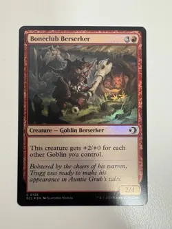 Boneclub Berserker Foil MTG Magic the Gathering Card NM Near Mint ECL - Image 1